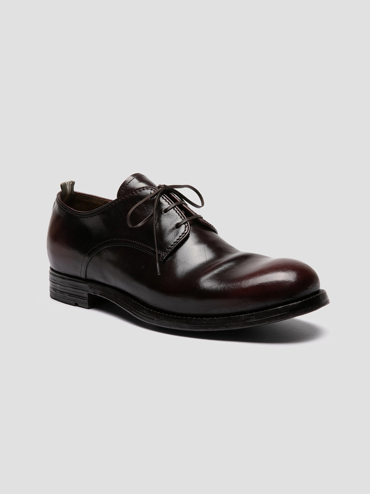 Refined Urban Look Premium Urban Fit BALANCE 019 - Burgundy Leather Derby Shoes
