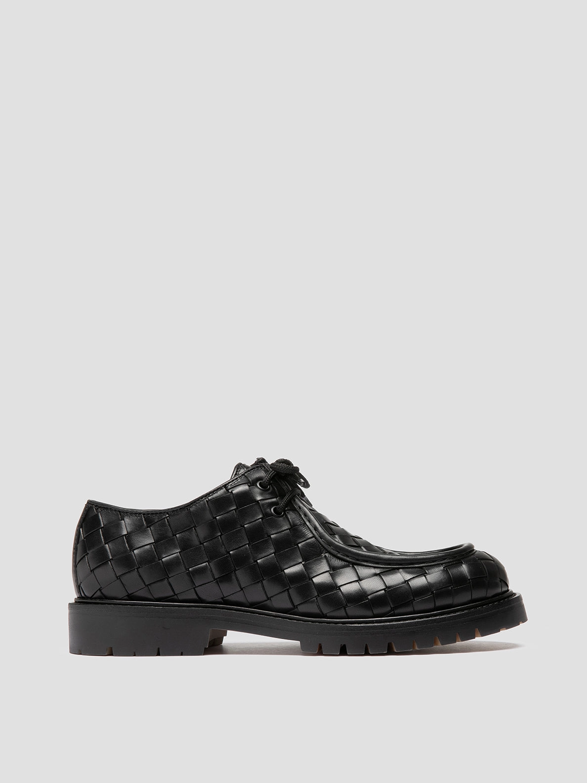 Workwear Style BOSS 015 - Black Leather Derby Shoes