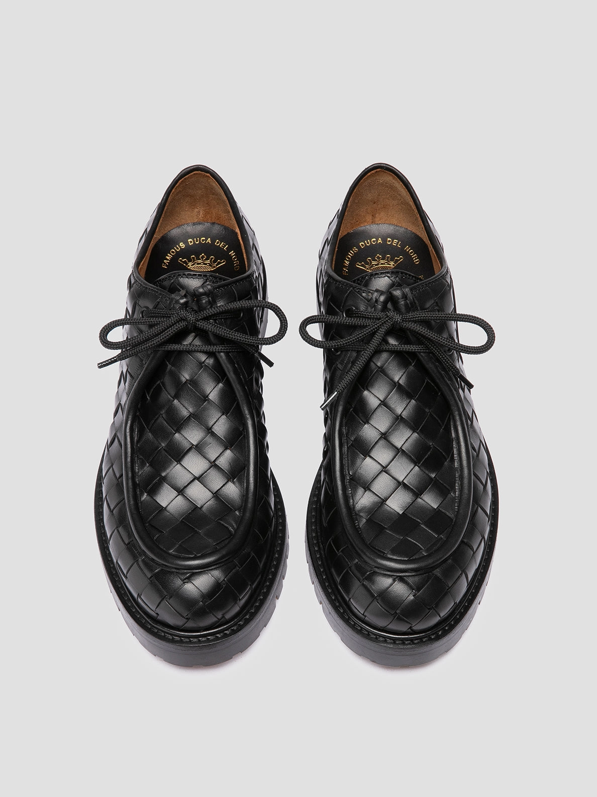 Sleek Sharp Look BOSS 015 - Black Leather Derby Shoes