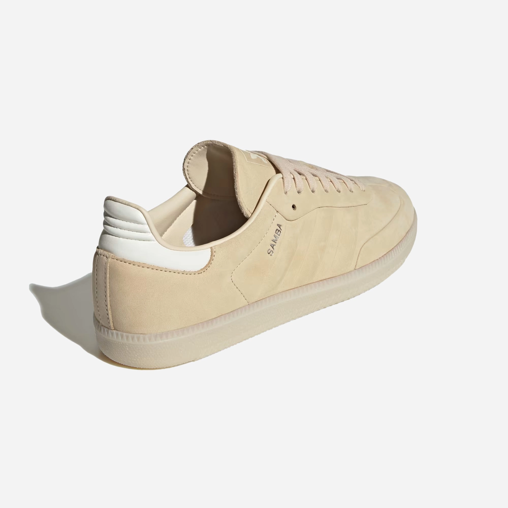 ADIDAS ORIGINALS | SAMBA OG { SAND STRATA/OFF WHITE Regular Style Abrasion Resistant Toe