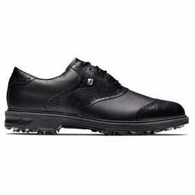 FootJoy Premiere Series - Wilcox Golf Shoes Previous Season Style Black/Lizard Print - 24 Men Sleek Ease