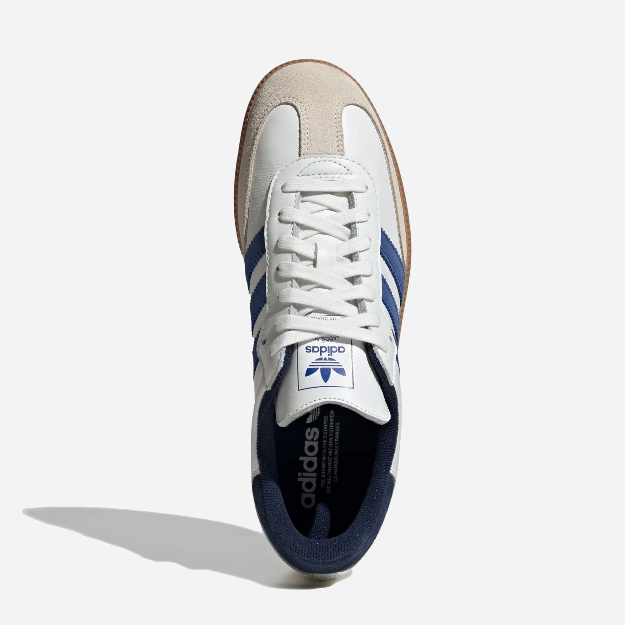 Responsive Cushion Fashion Base ADIDAS ORIGINALS | SAMBA OG { CORE WHITE/ROYAL BLUE/NIGHT INDIGO