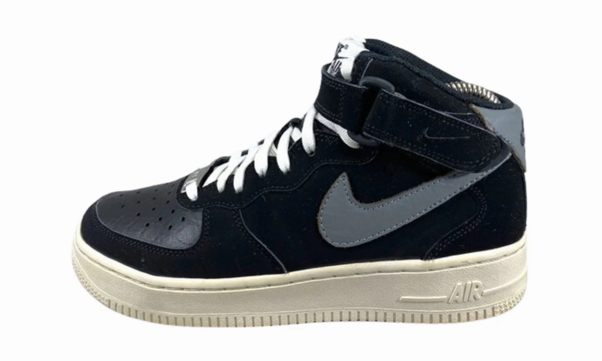 Shock Support Air Force 1 Mid GS "Black / Cool Grey"