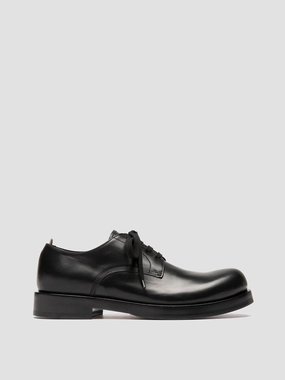 Refined Aesthetic BULLA 001 - Black Leather Derby Shoes