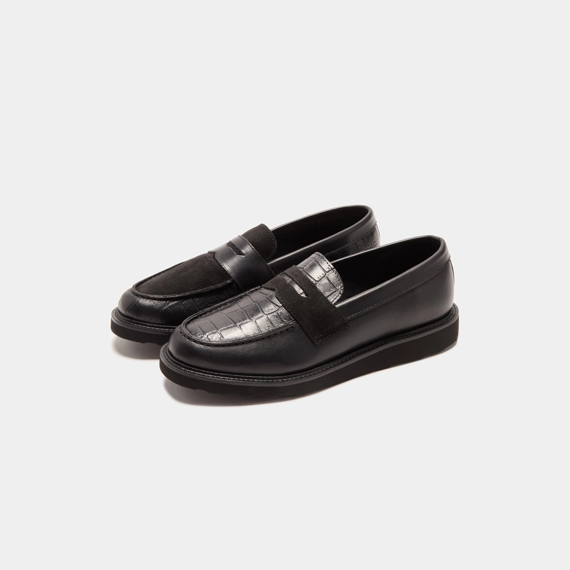 Caminando Loafer - Black / Black Croco Music Night