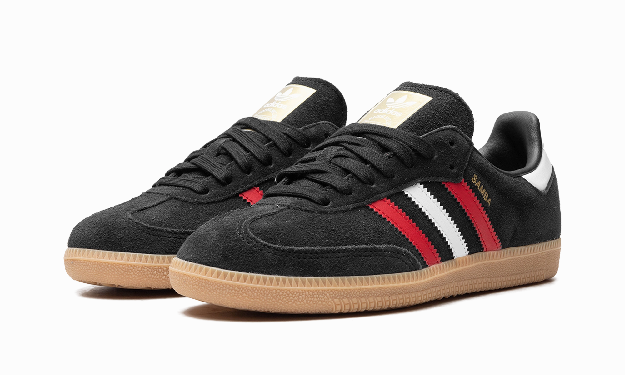 Samba OG "core black/better scarlet/GUM 3" Moist Dry Shock Absorbing