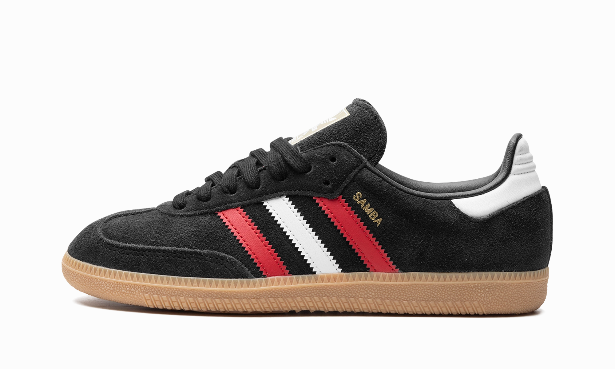 Feet Support Samba OG "core black/better scarlet/GUM 3"