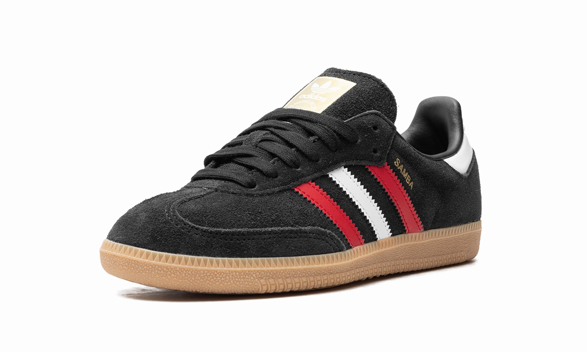 Tidy look Samba OG "core black/better scarlet/GUM 3"