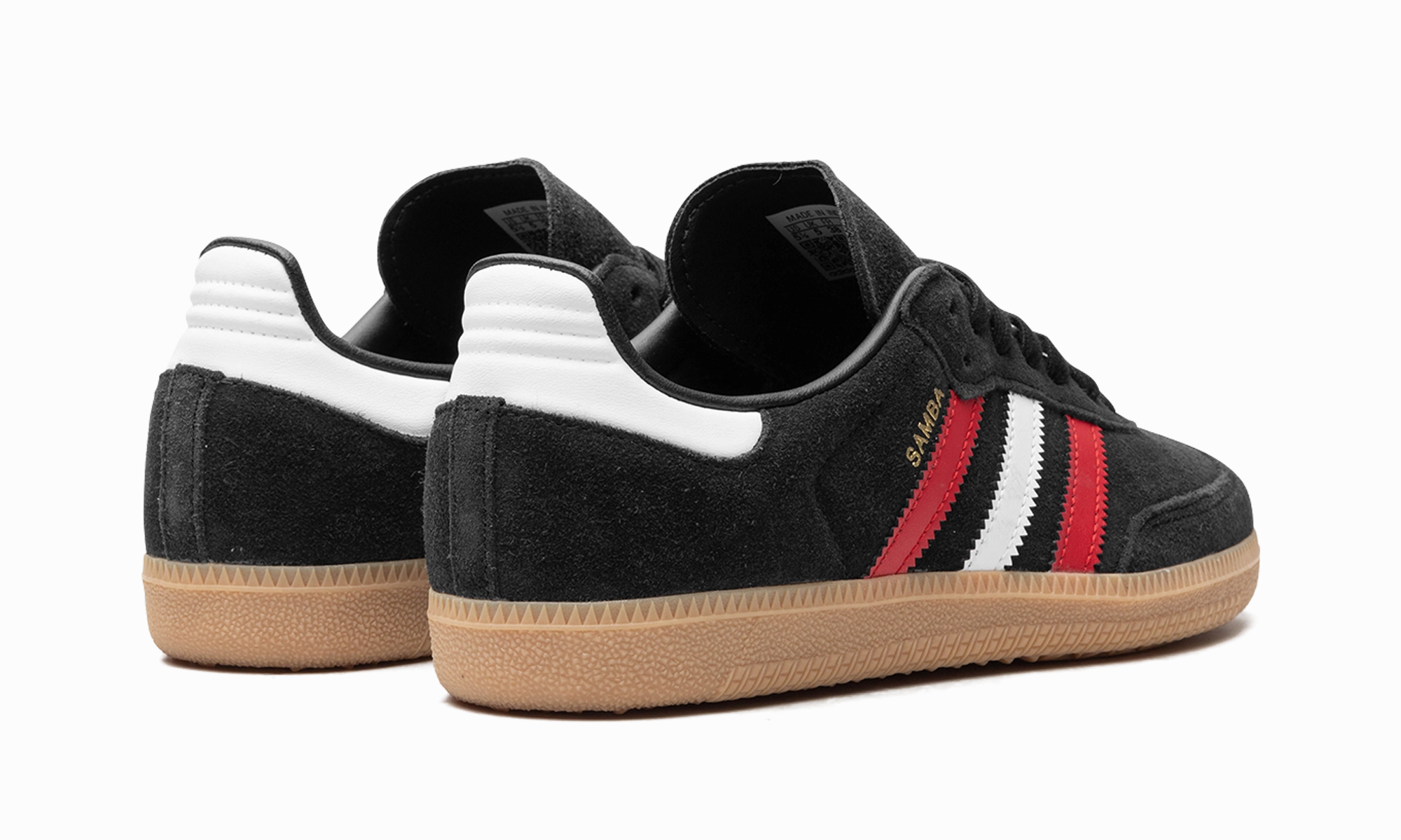Foot Vent Path Stroll Samba OG "core black/better scarlet/GUM 3"