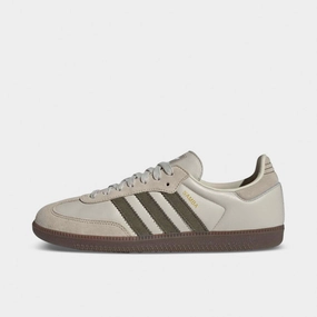 adidas Samba OG Aluminum / Beige - Gum Zero Drop Platforms