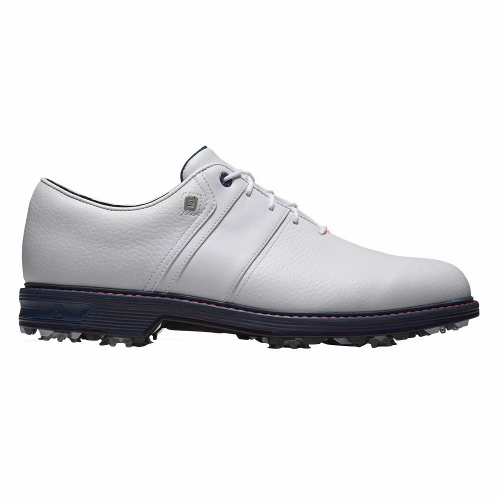 Flexible structure Tread Grip FootJoy Premiere Series - Packard Golf Shoes Previous Season Style White/Pink/Navy - 25 Men