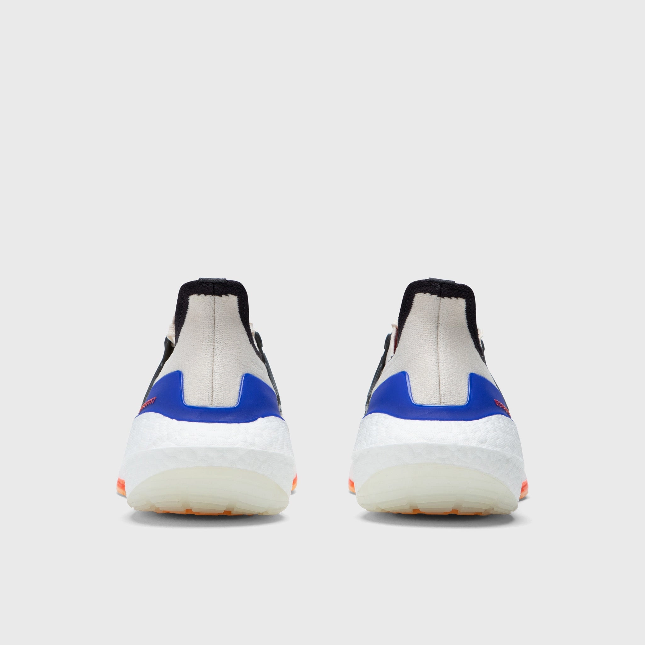 adidas Ultraboost 21 White / Carbon - Solar Red Fresh Pair