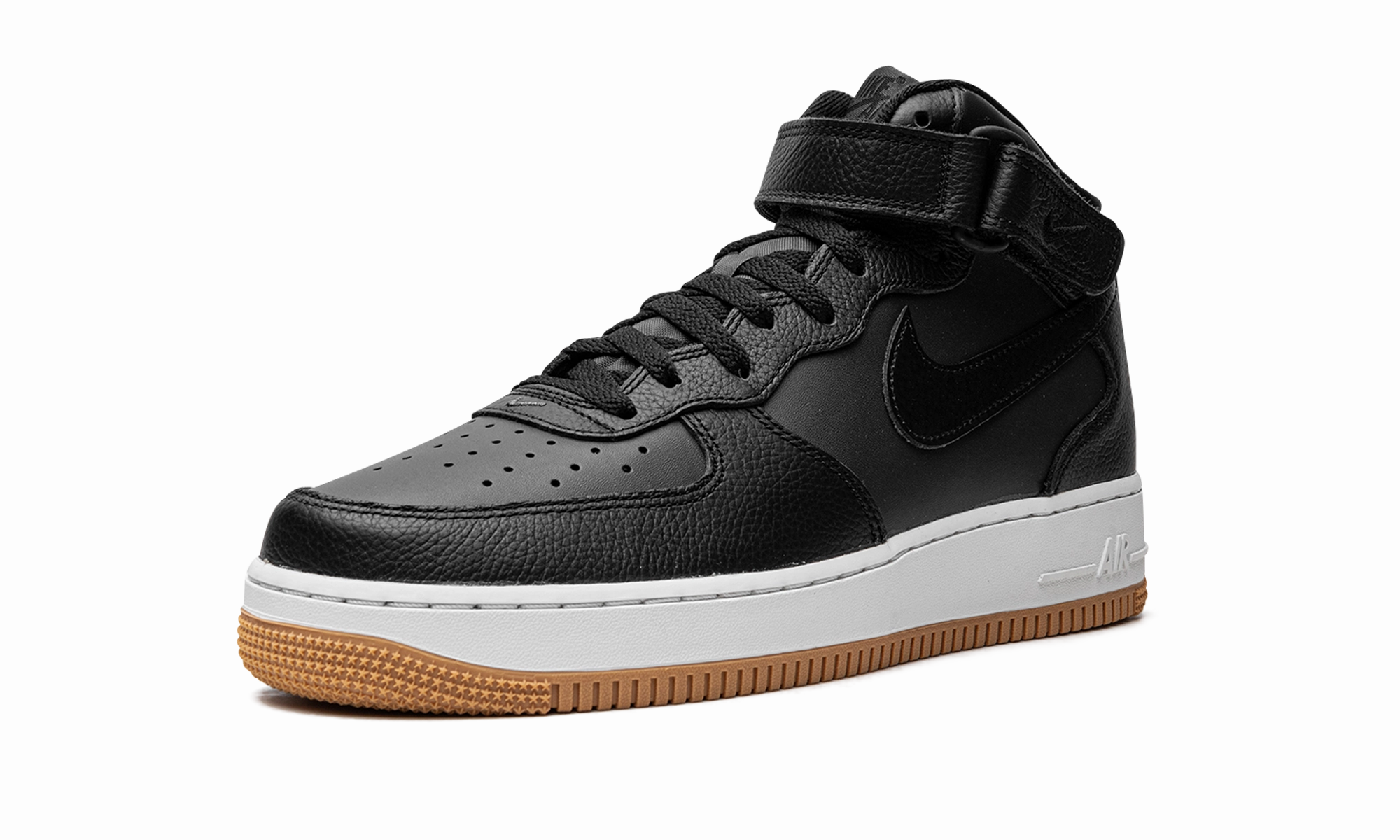 Air Force 1 Mid '07 LX "Black/Gum" Sweat   wicking Shock Absorption Layer