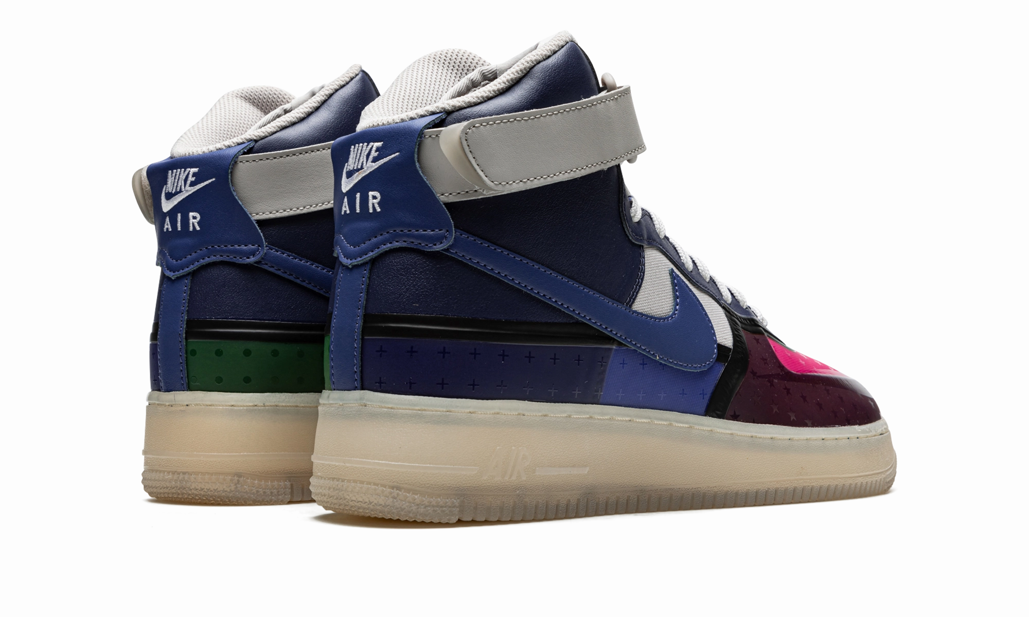 Easy Fit Shoes Tread Pattern Air Force 1 High '07 Premium "Thunder Blue Pink Prime"