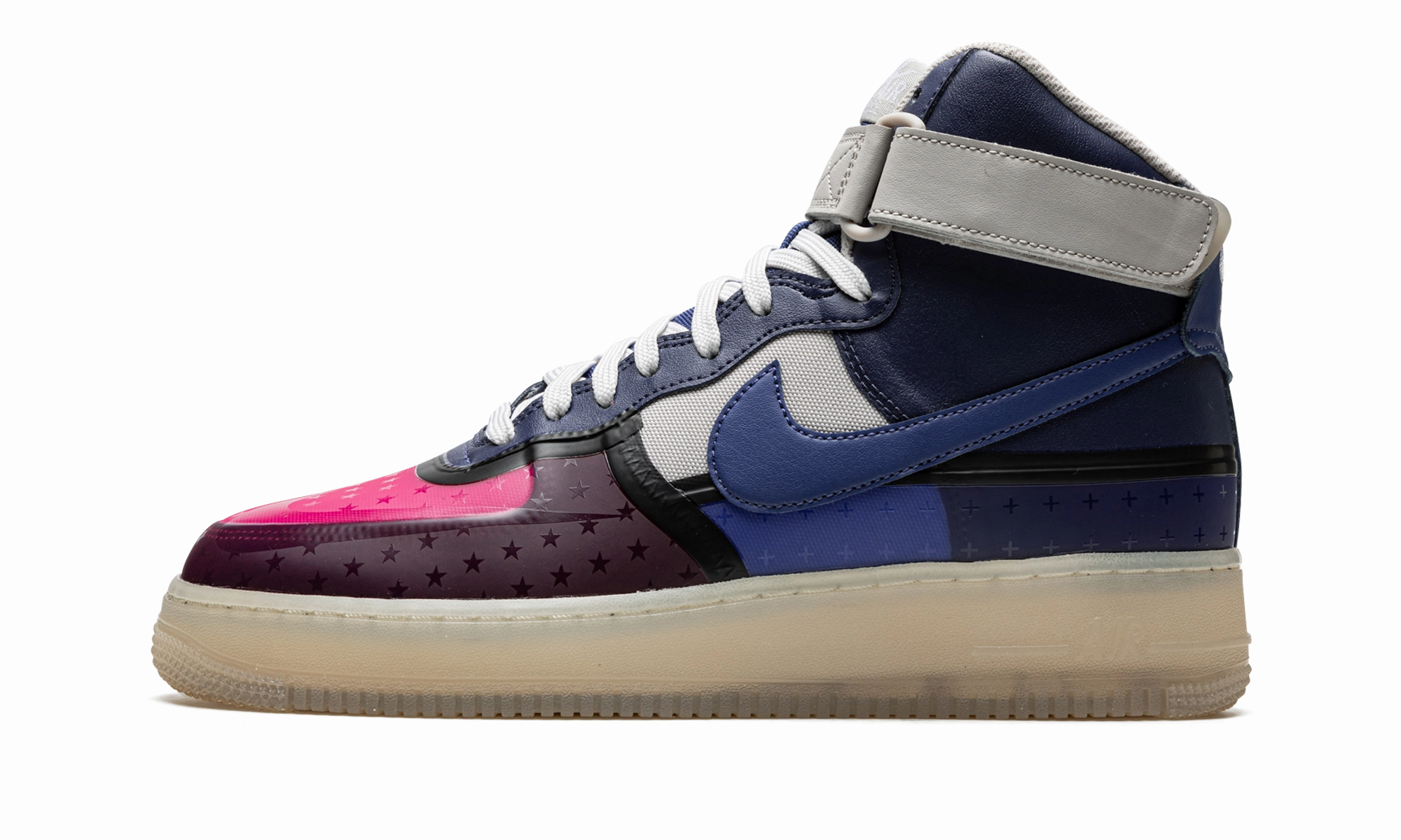 Air Force 1 High '07 Premium "Thunder Blue Pink Prime" Ergo Tech
