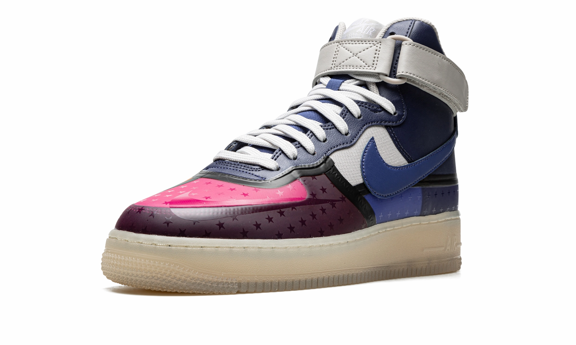 Air Force 1 High '07 Premium "Thunder Blue Pink Prime" Bright Step