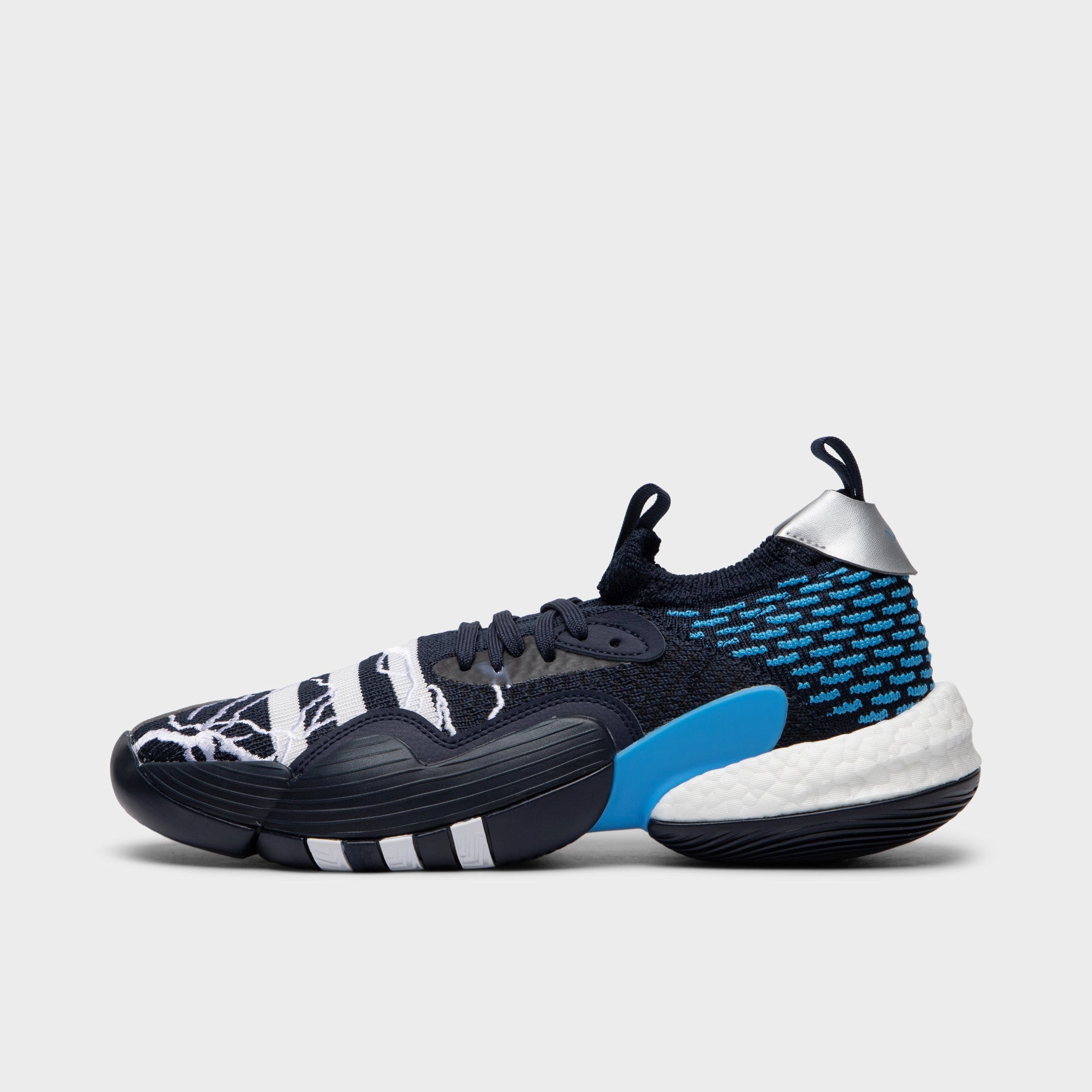 Lightweight EVA Foam Design Torque Control Plate adidas Trae Young 2 Legend Ink / Cloud Ink - Pulse Blue