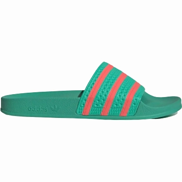 Adidas Adilette Slides - Hi Res Green / Semi Turbo VersatileUse Any Terrain