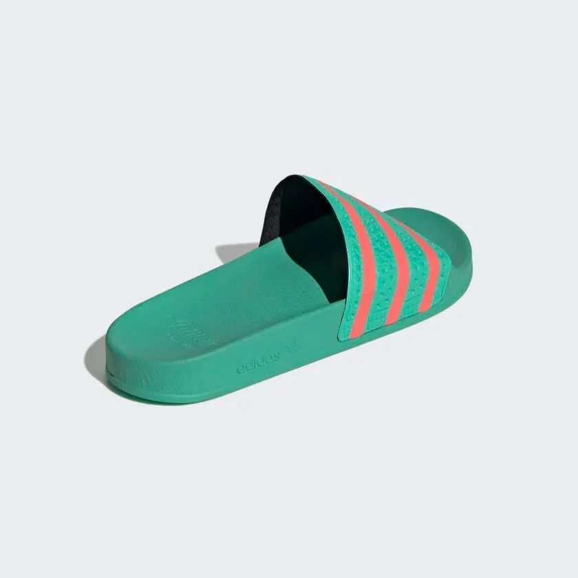 Sneaker Quality Adidas Adilette Slides - Hi Res Green / Semi Turbo