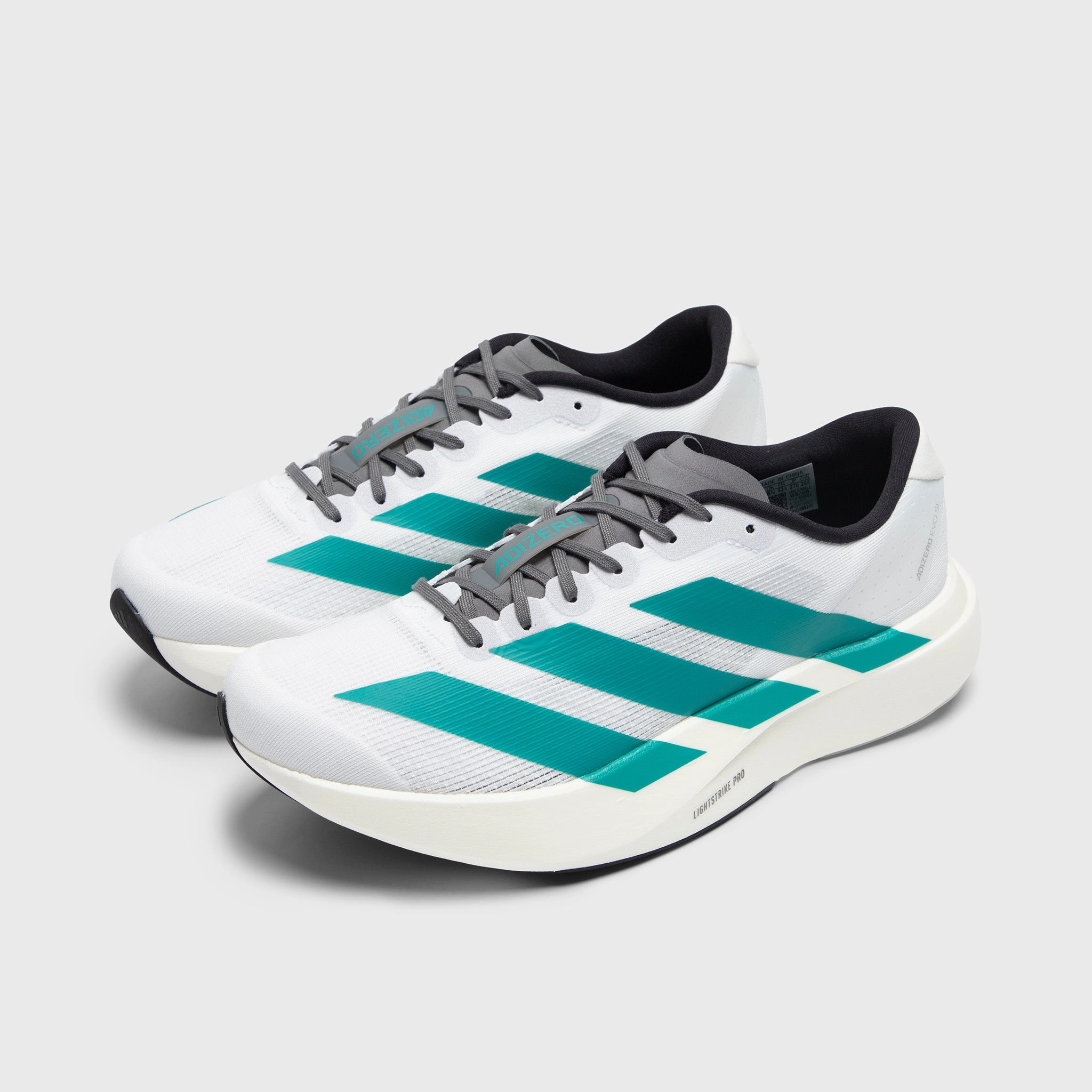 adidas Evo SL White / Teal - Black Custom Style Bold Pattern