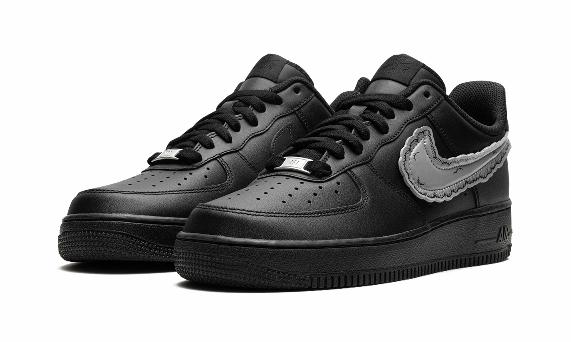 Mesh Upper Air Force 1 Low "KAWS x Sky High Farms - Black"