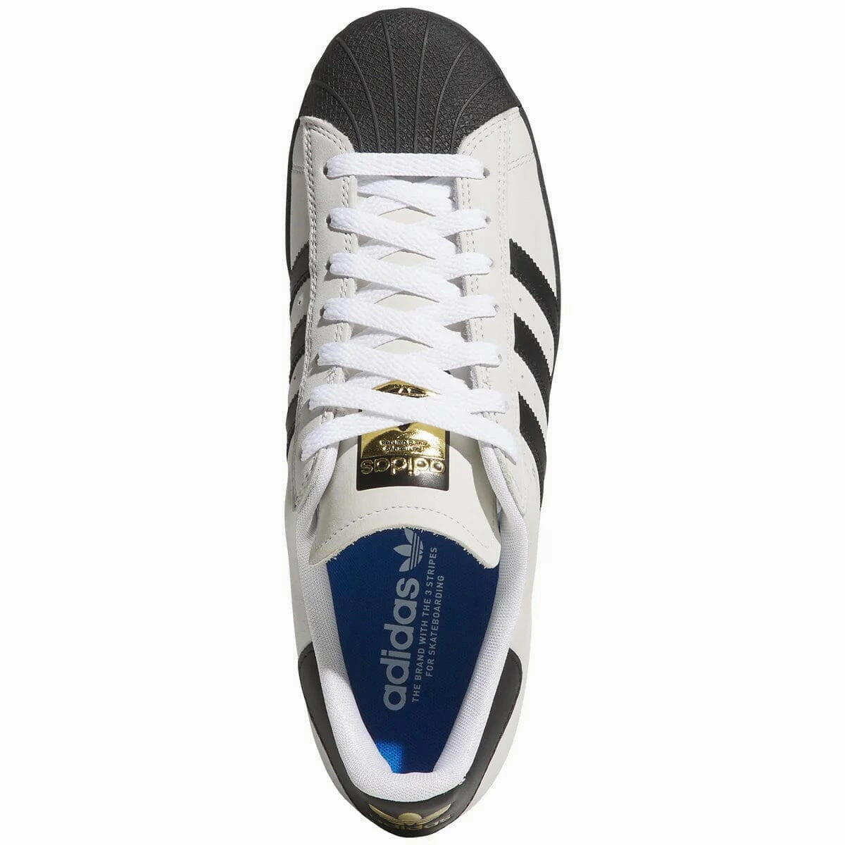 Adidas - Superstar Adv Shoes Crystal White/Black/White Durable arch Casual flexibility
