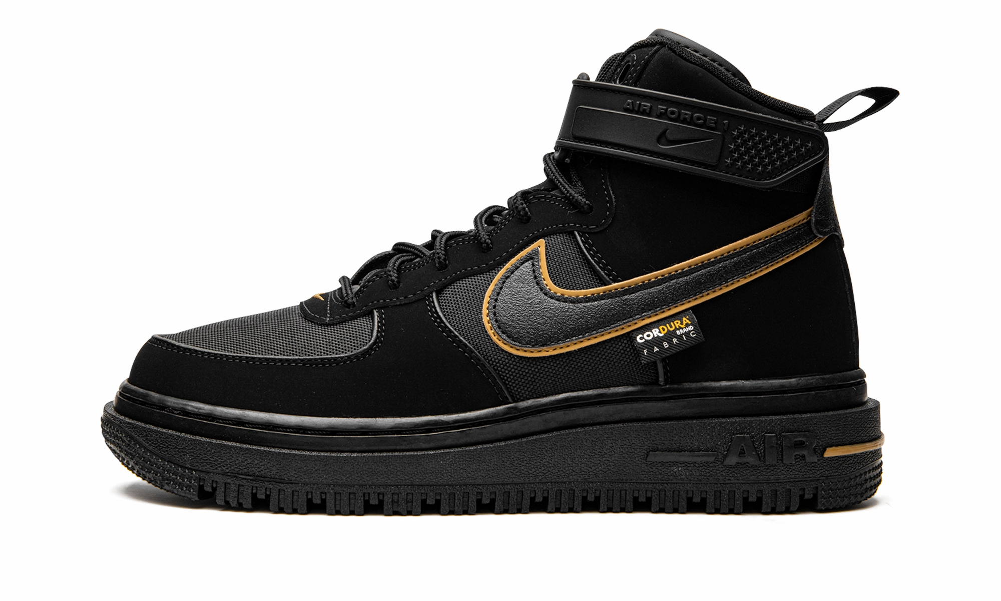 Work Routine Comfortable Cushions Air Force 1 Boot Cordura "Black Gold"