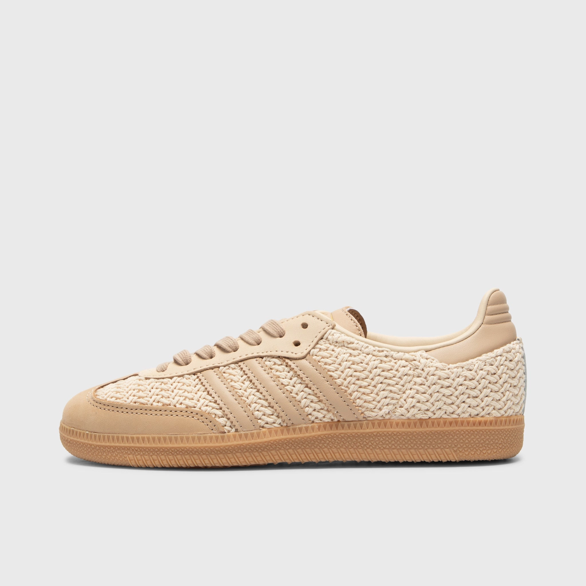 adidas Women's Samba OG Sand Strata / Magic Beige - Gum Durable Material Orthotic Compatible