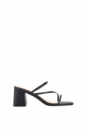 Bold Appeal Tokyo Edge Stanford Block Heel Mules Black