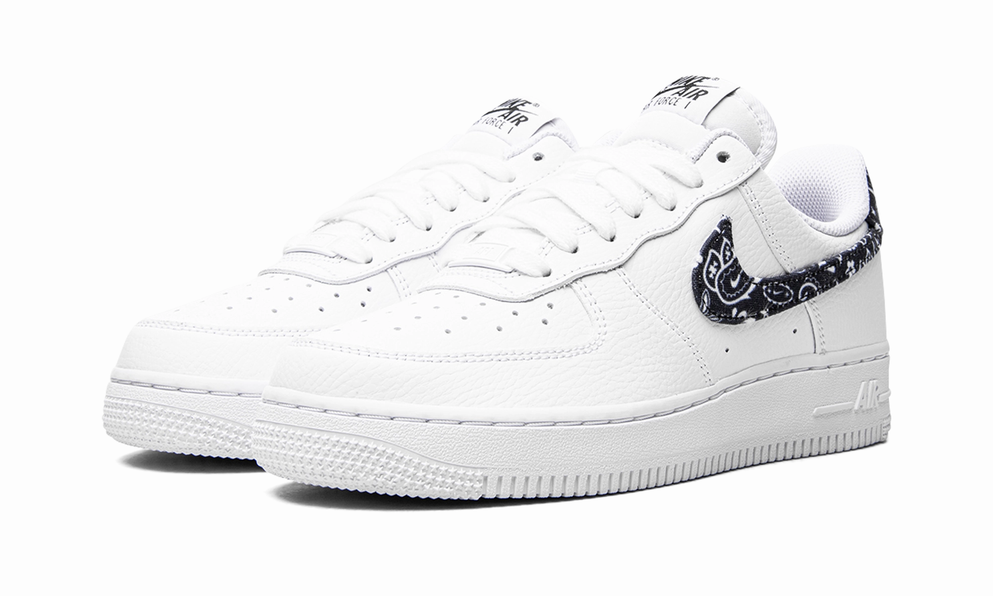 AIR FORCE 1 LO '07 MNS WMNS "Black Paisley" MoistureWicking Model Day