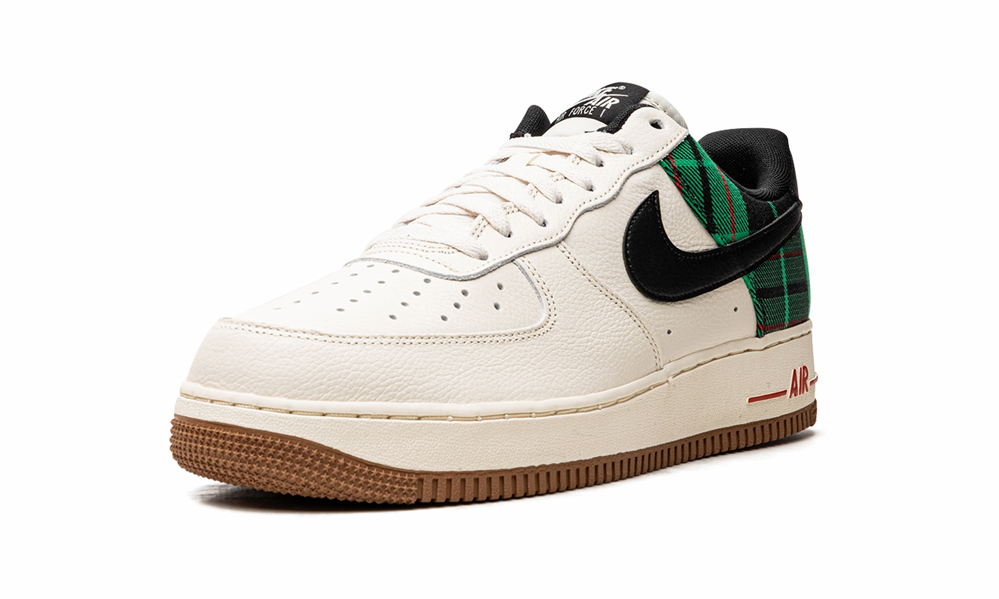 Flex support Air Force 1 Low '07 LX "Plaid Pale Ivory Stadium Green"