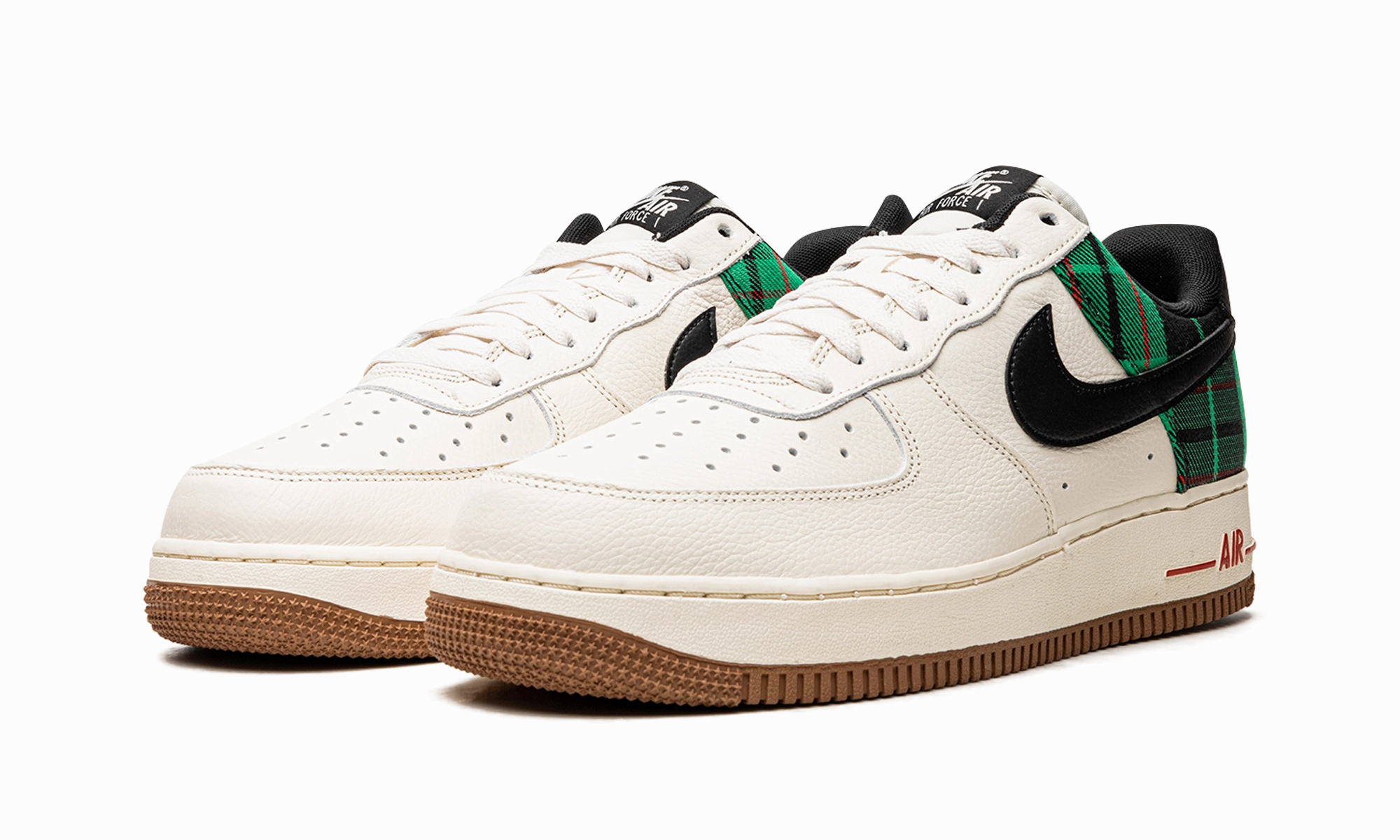 Anti Odor Treatment Bus stop Air Force 1 Low '07 LX "Plaid Pale Ivory Stadium Green"