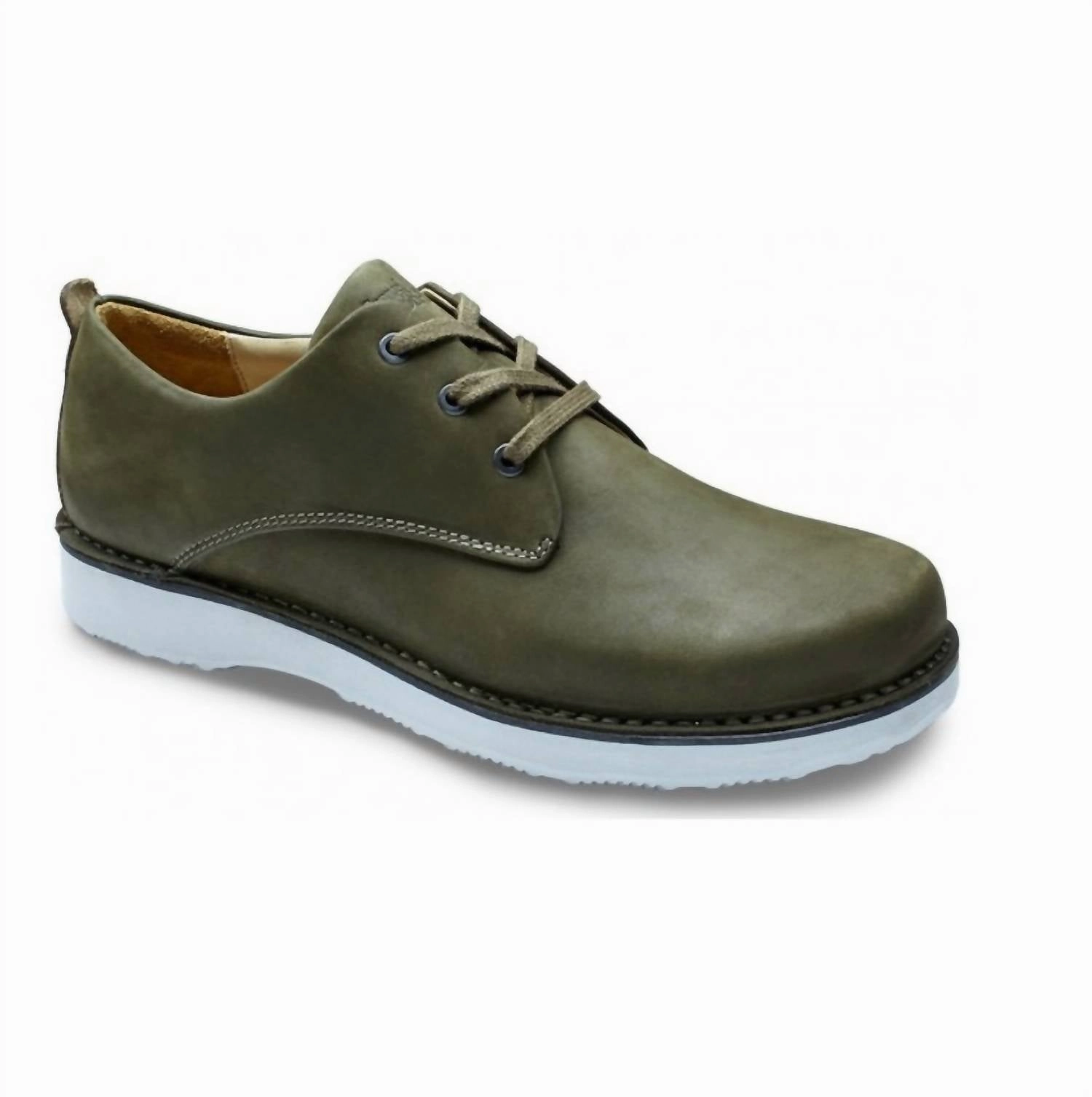 Tailored Silhouette Style Enthusiast Men's Free Derby Shoes In Loden Green