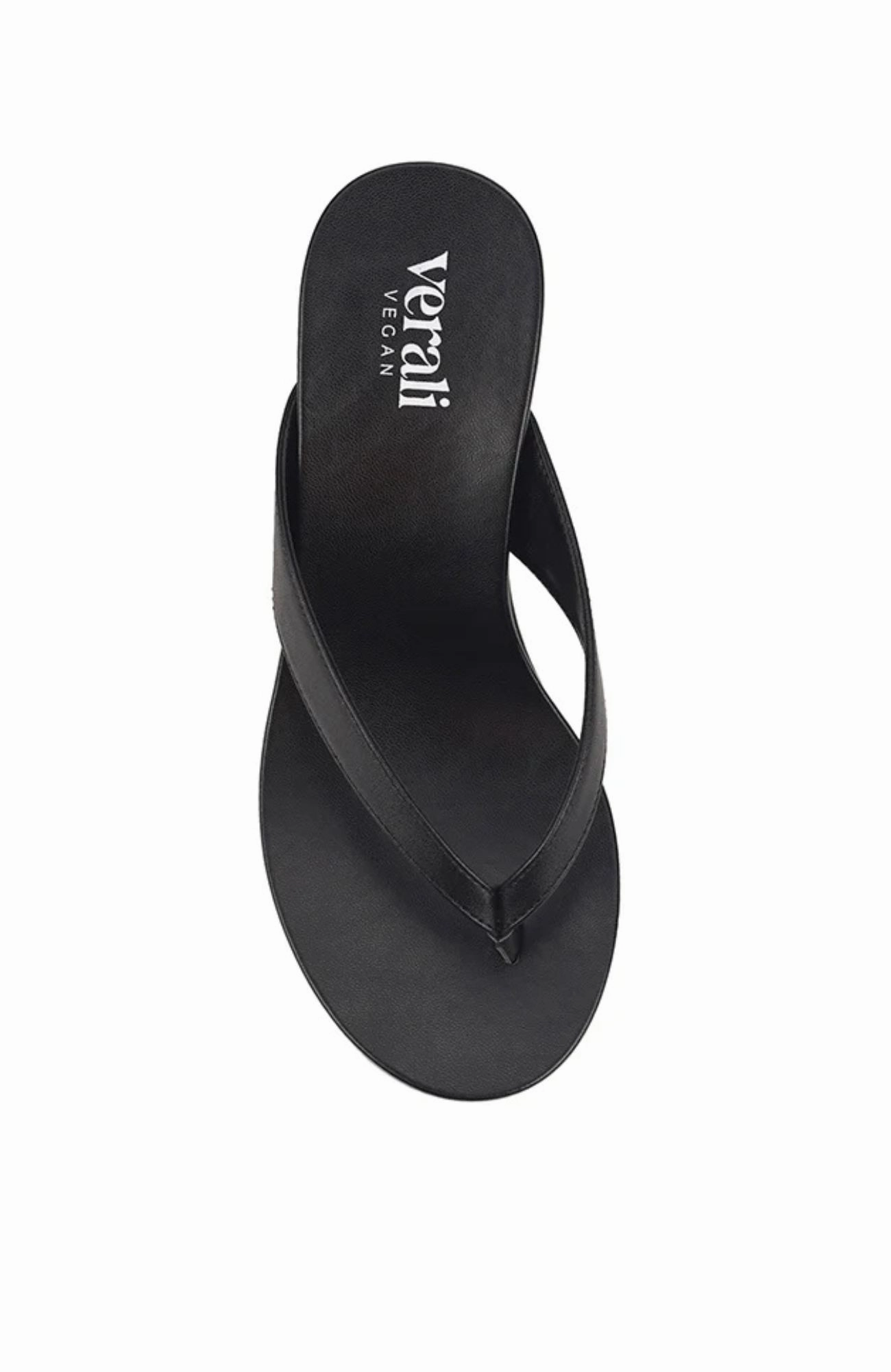 Skin Safe Polly Thong Wedges Black