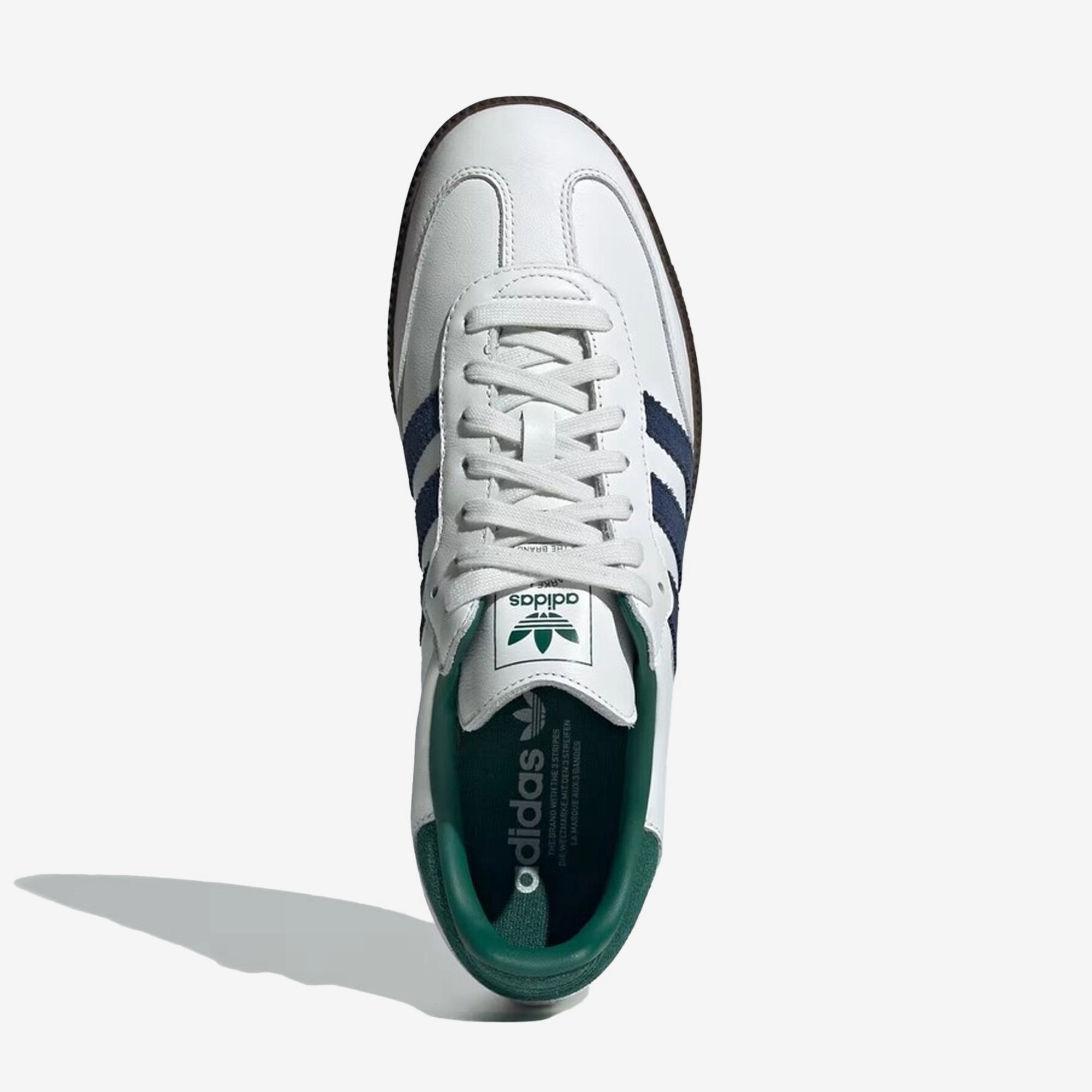 ADIDAS ORIGINALS | SAMBA OG { BLACK WHITE/COLLEGIATE GREEN Adaptive Fit Collar