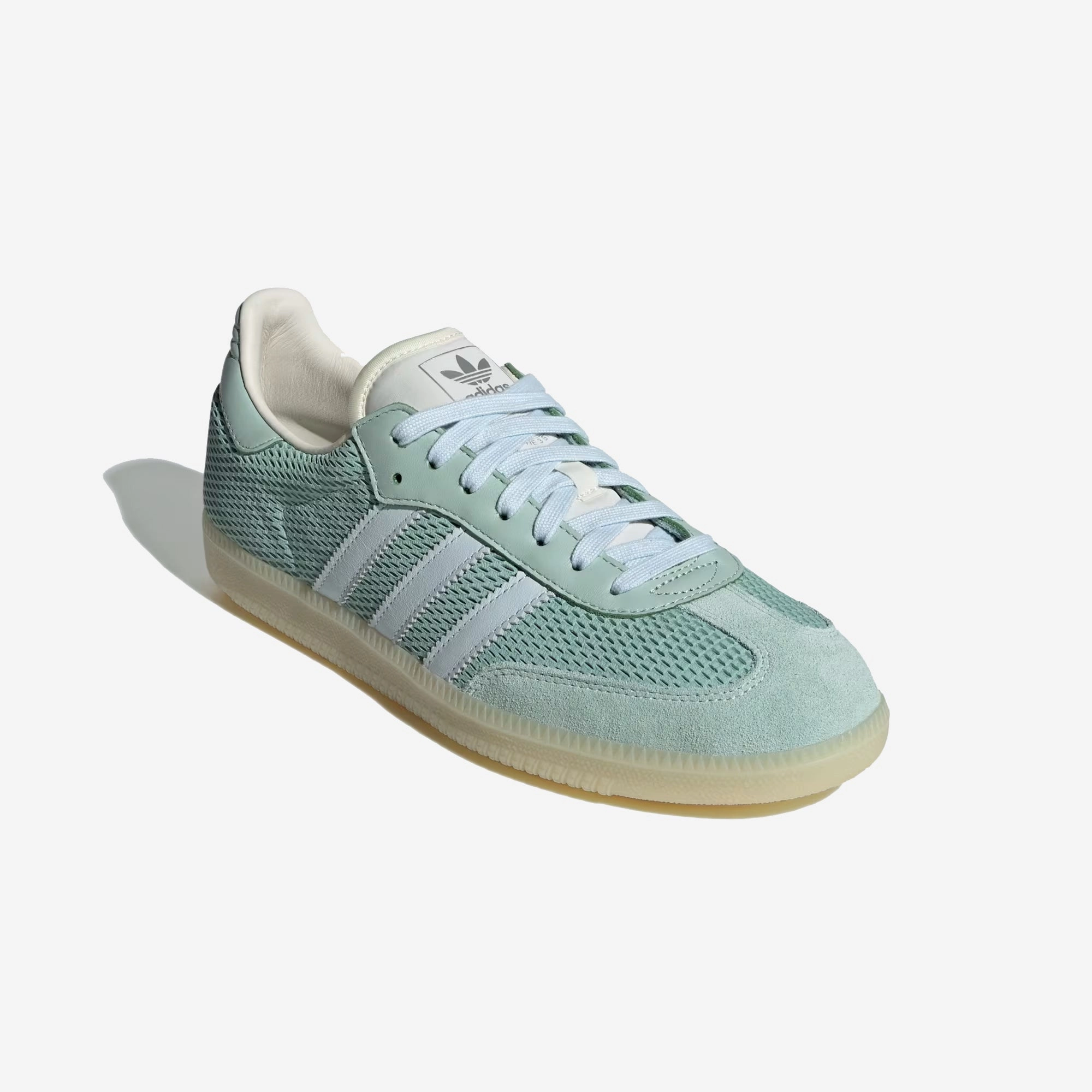 Sportswear Choice ADIDAS ORIGINALS | SAMBA OG { HAZY GREEN/SKY TINT/OFF WHITE