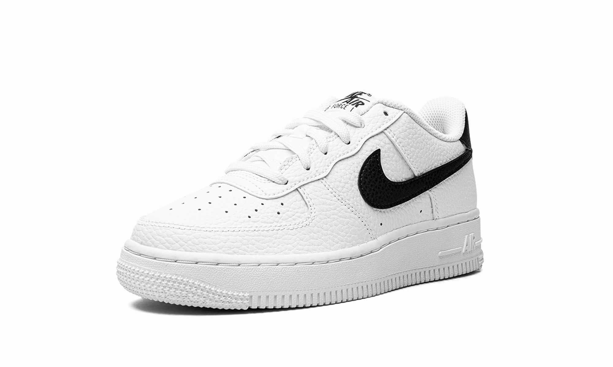 Air Force 1 GS "White / Black" Knit Fresh
