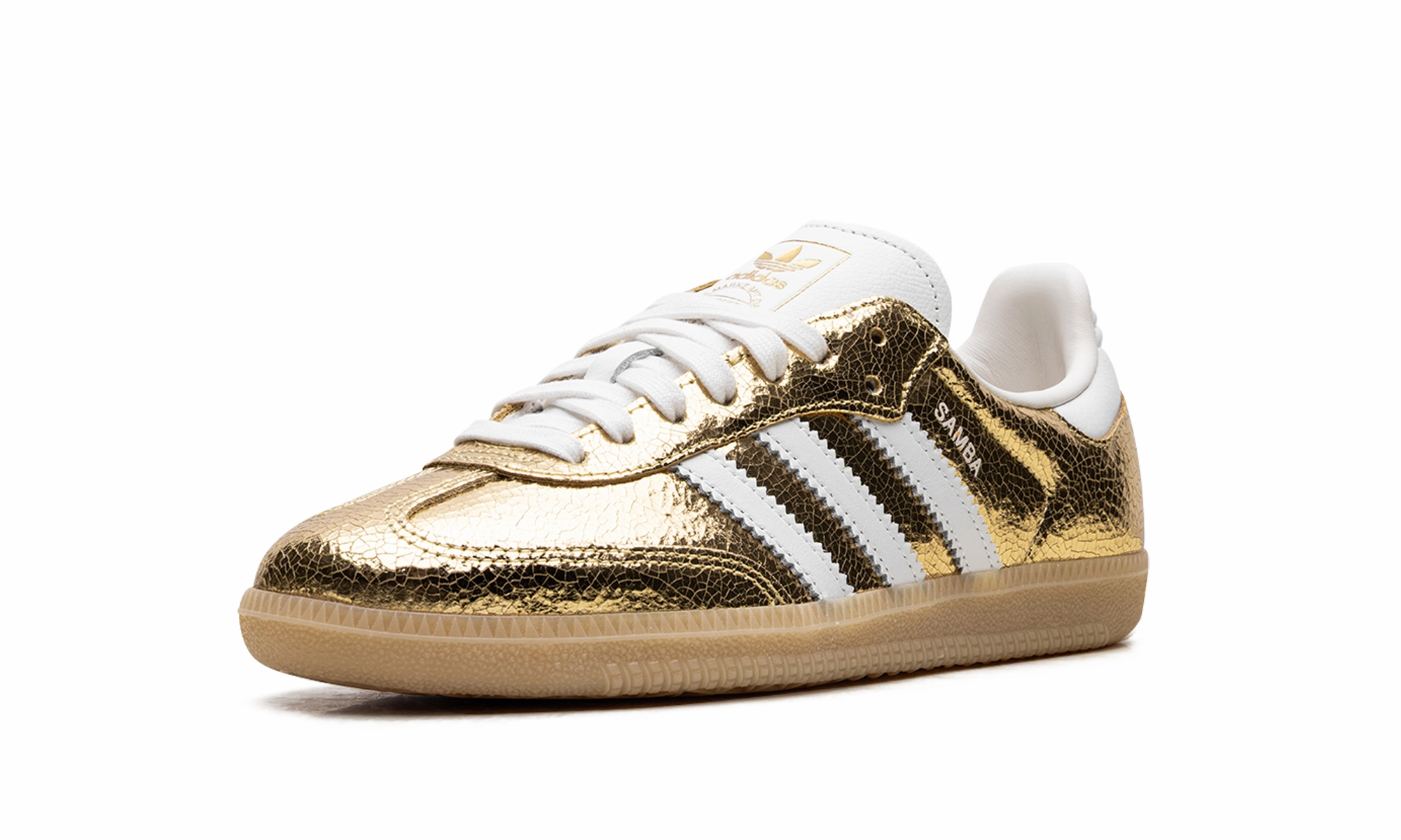 Samba OG WMNS "Cracked Metallic Pack - Gold" Fashionable Design All Occasion