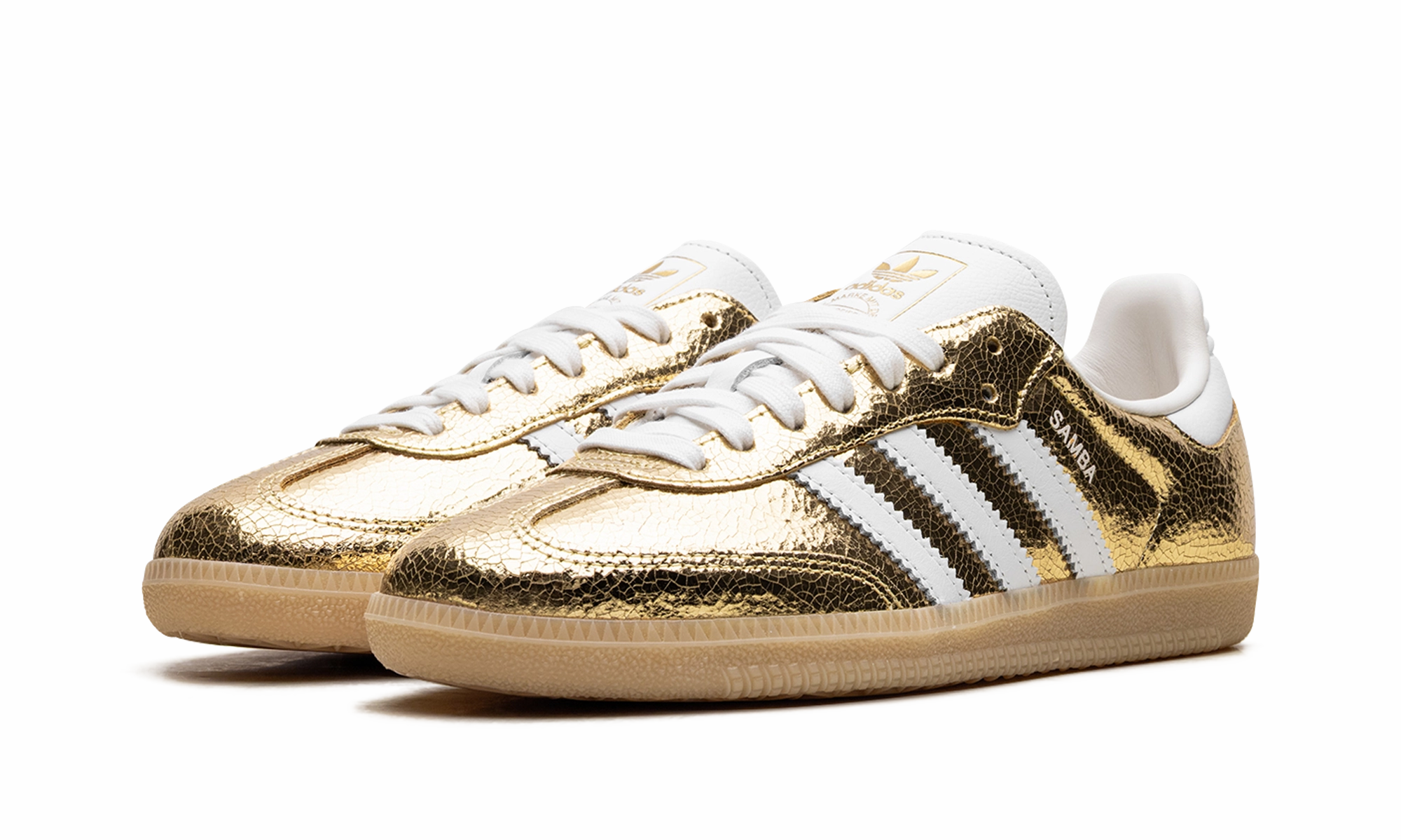 Samba OG WMNS "Cracked Metallic Pack - Gold" Minimal Texture