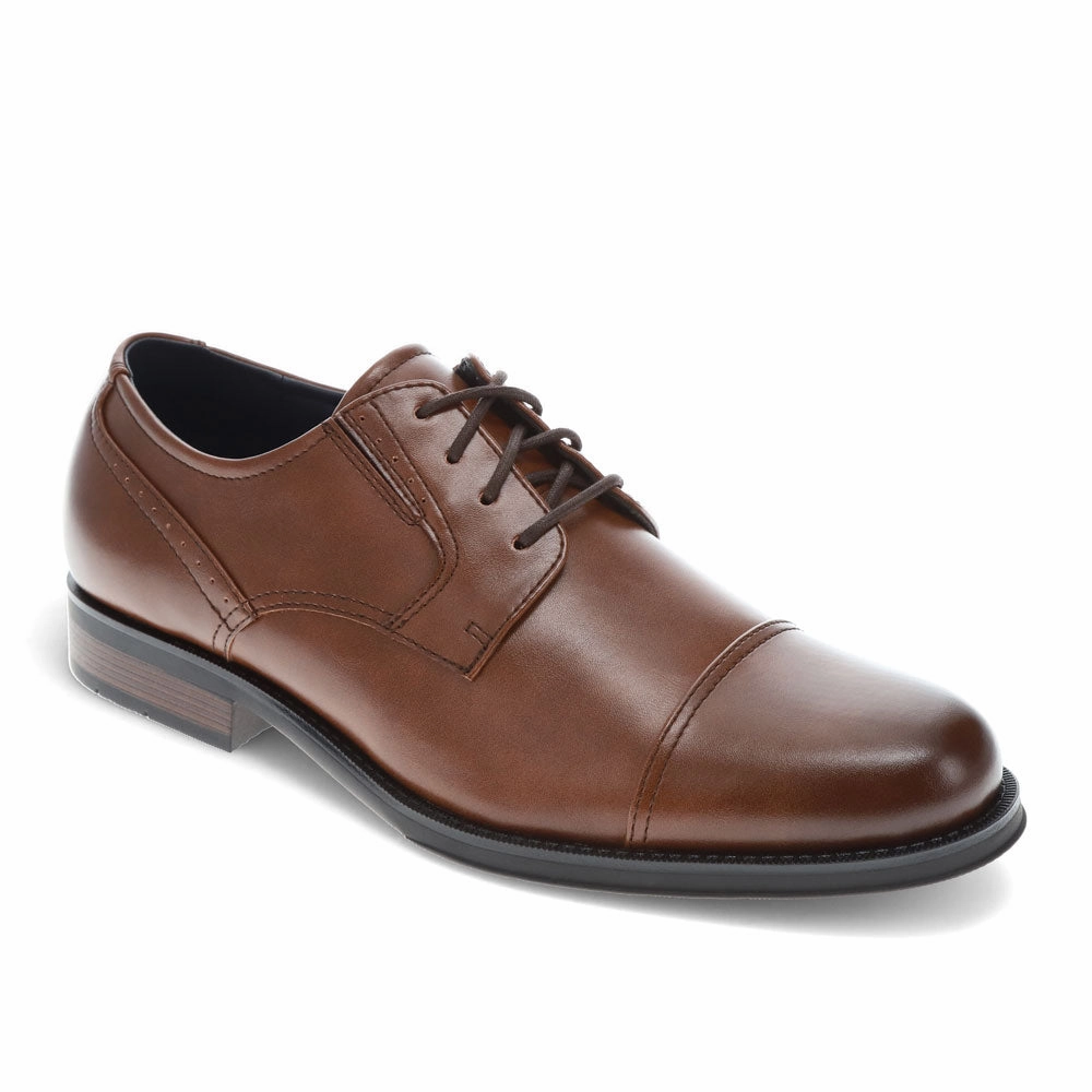 Quick Wear Style Structured Upper Office Ready Dockers Mens Echo Synthetic Leather Cap Toe Dress Oxford Lace Up Shoe