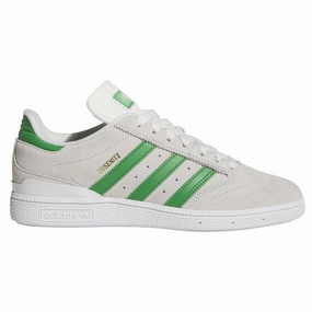 Adidas - Busenitz Shoes White/Green Vegan Friendly Construction