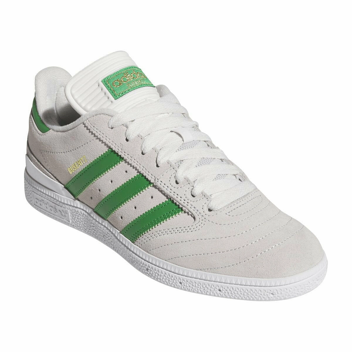Gentle Texture Adidas - Busenitz Shoes White/Green