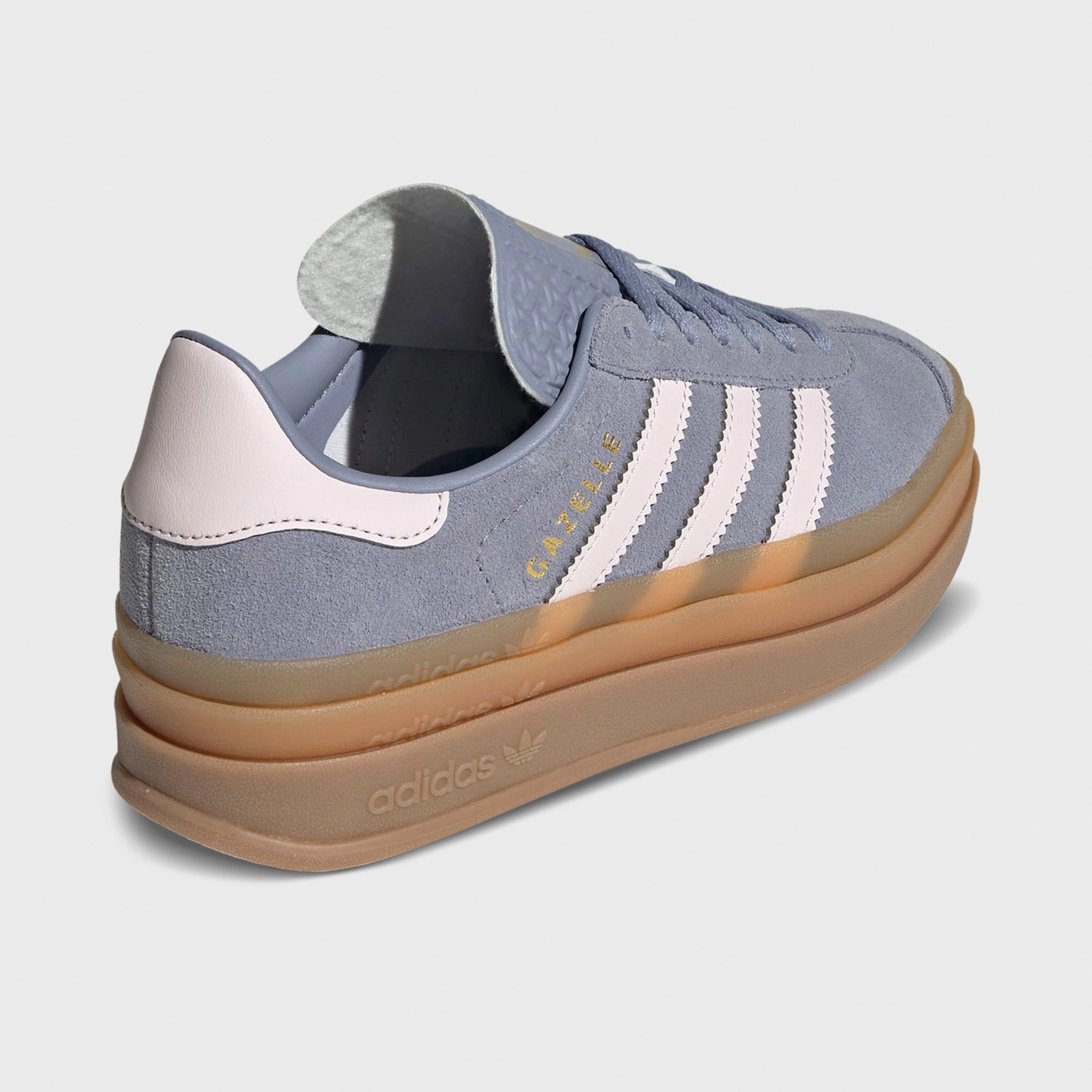adidas Juniors' Gazelle Bold Silver Violet / Almost Pink - Gum NonSlip Multi-functional breathability