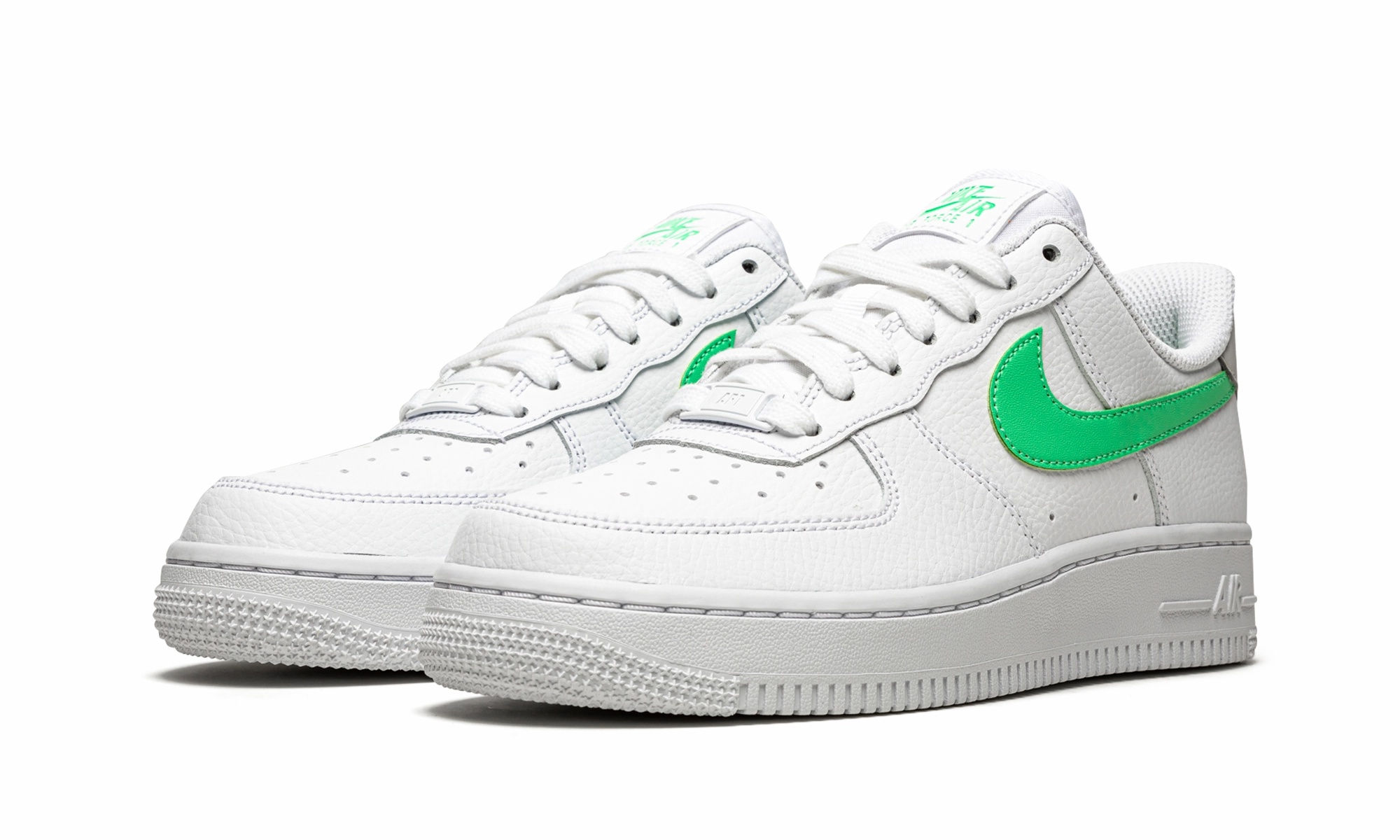 AIR FORCE 1 LO '07 MNS WMNS "White / Green Glow" Anti Abrasion Anti Bacterial