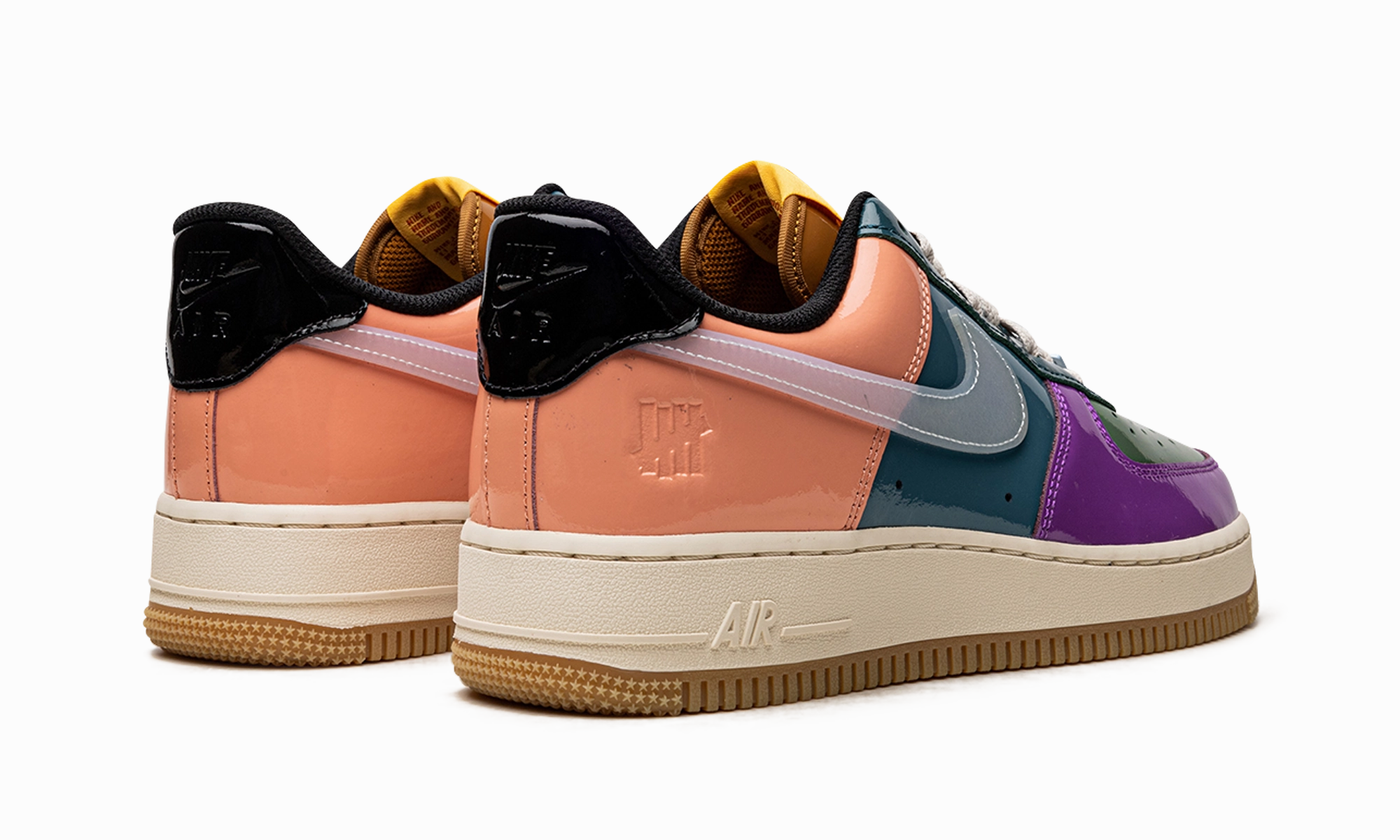 evening walk No Tie Style Air Force 1 Low "UNDFTD - Multi-Patent"