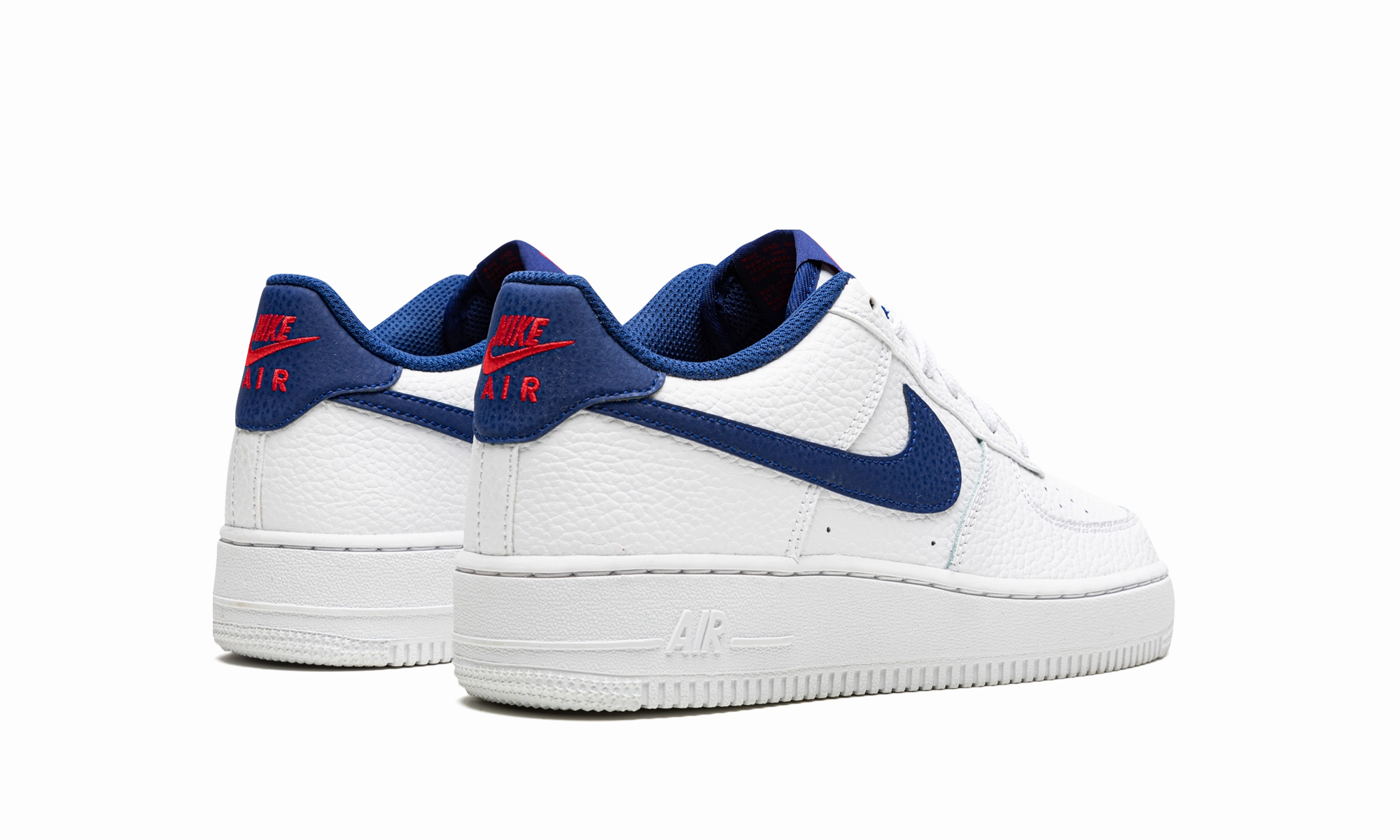 Move Naturally Long Stroll Air Force 1 Low GS "White / Deep Royal Blue"
