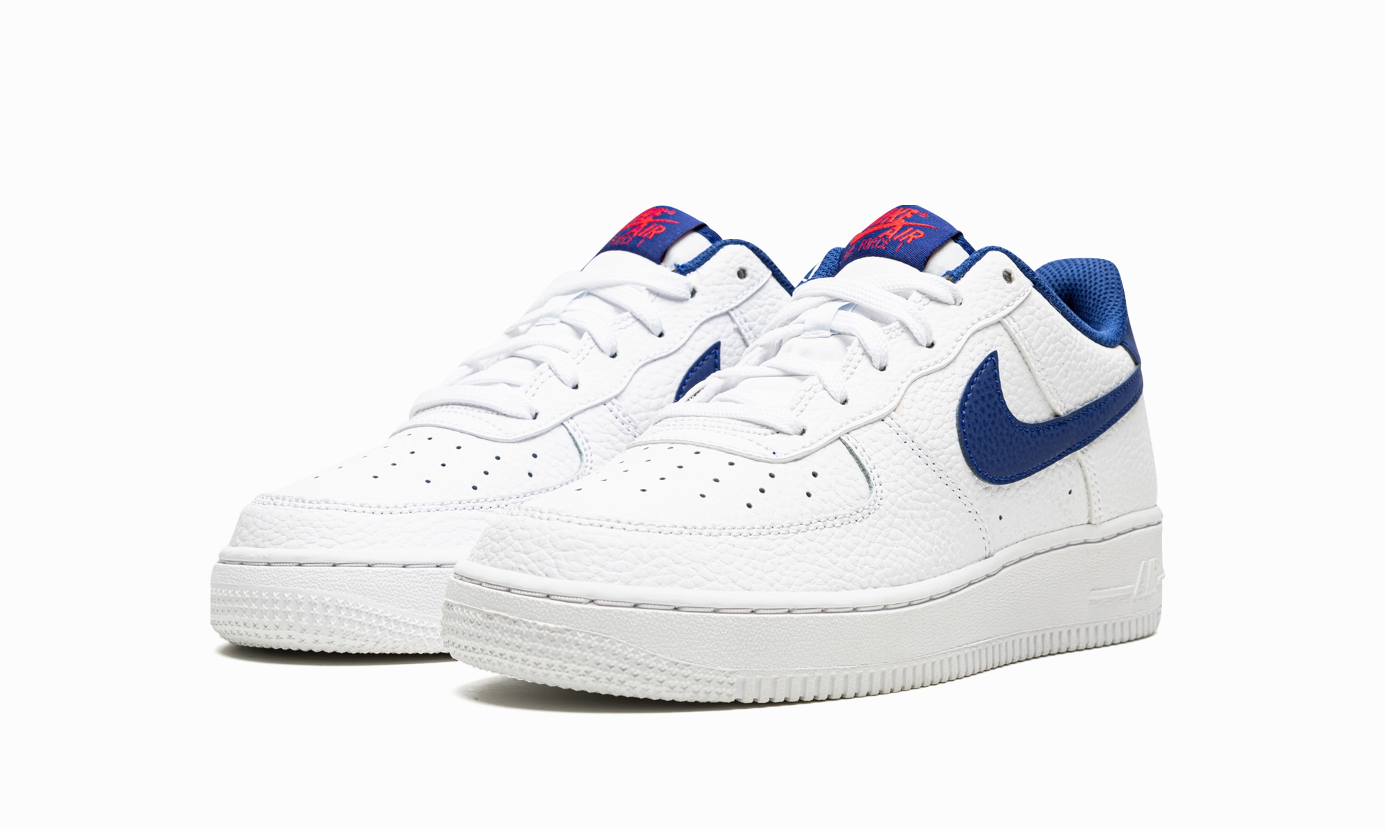 Air Force 1 Low GS "White / Deep Royal Blue" Luxe Finish