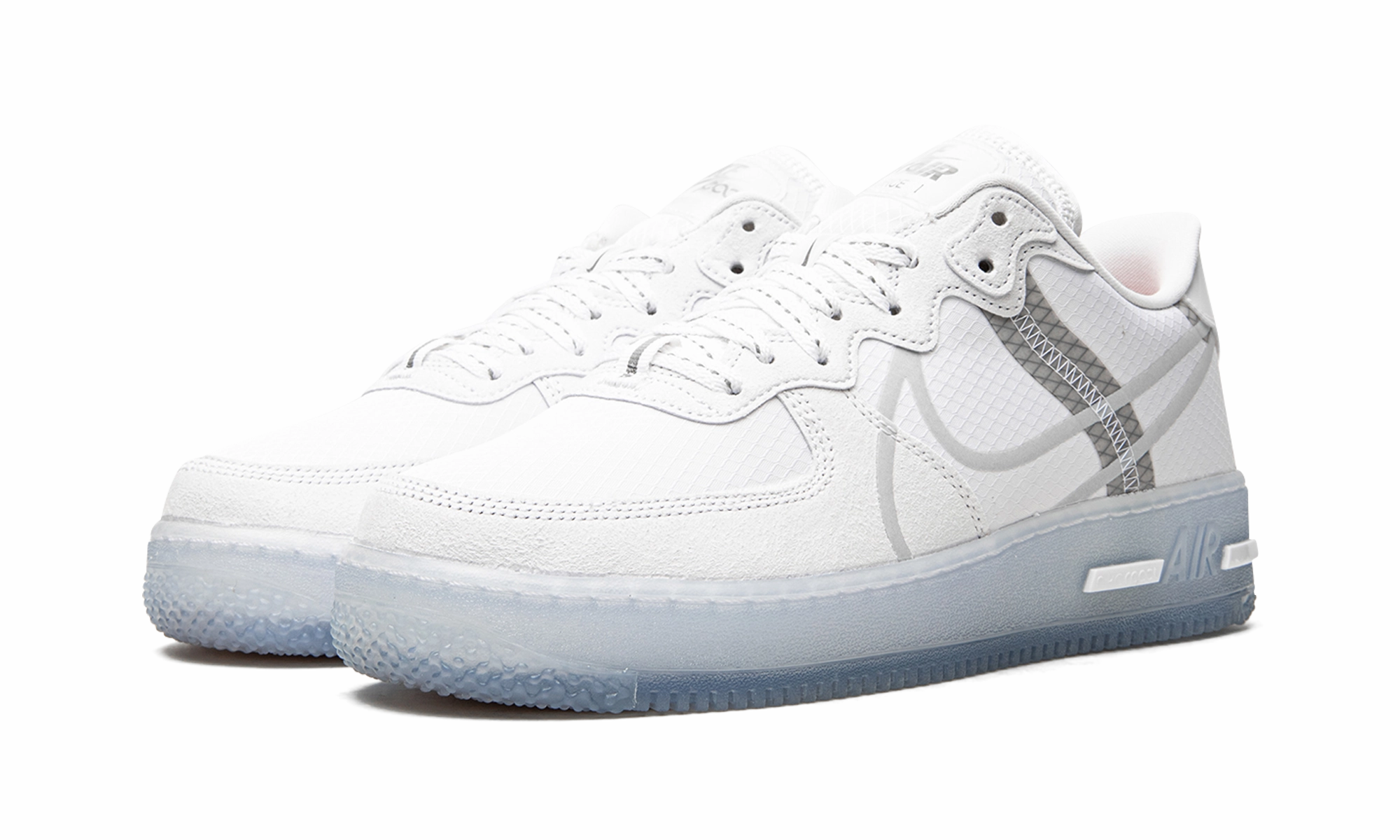 Air Force 1 React "White Ice" Cloud Light