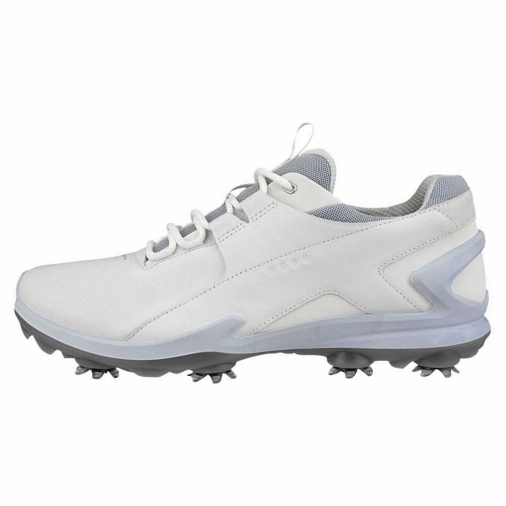 ECCO BIOM Tour Golf Shoes White - FW24 Men Comfort Pad No Squeeze