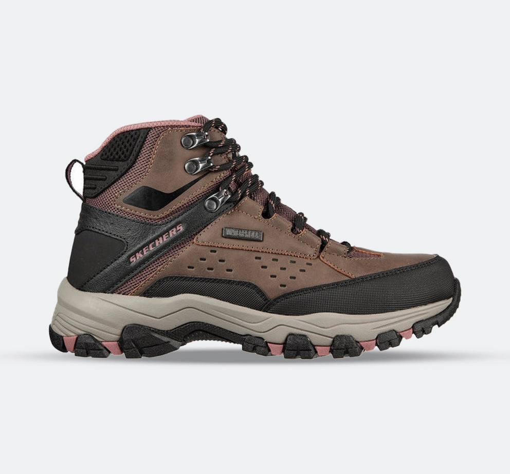 Women's Wide Fit Skechers 2E |Relaxed Fit| 158257 Selmen Hiking Waterproof Outdoor Boots Flexible Shaft Composite Toe Guard